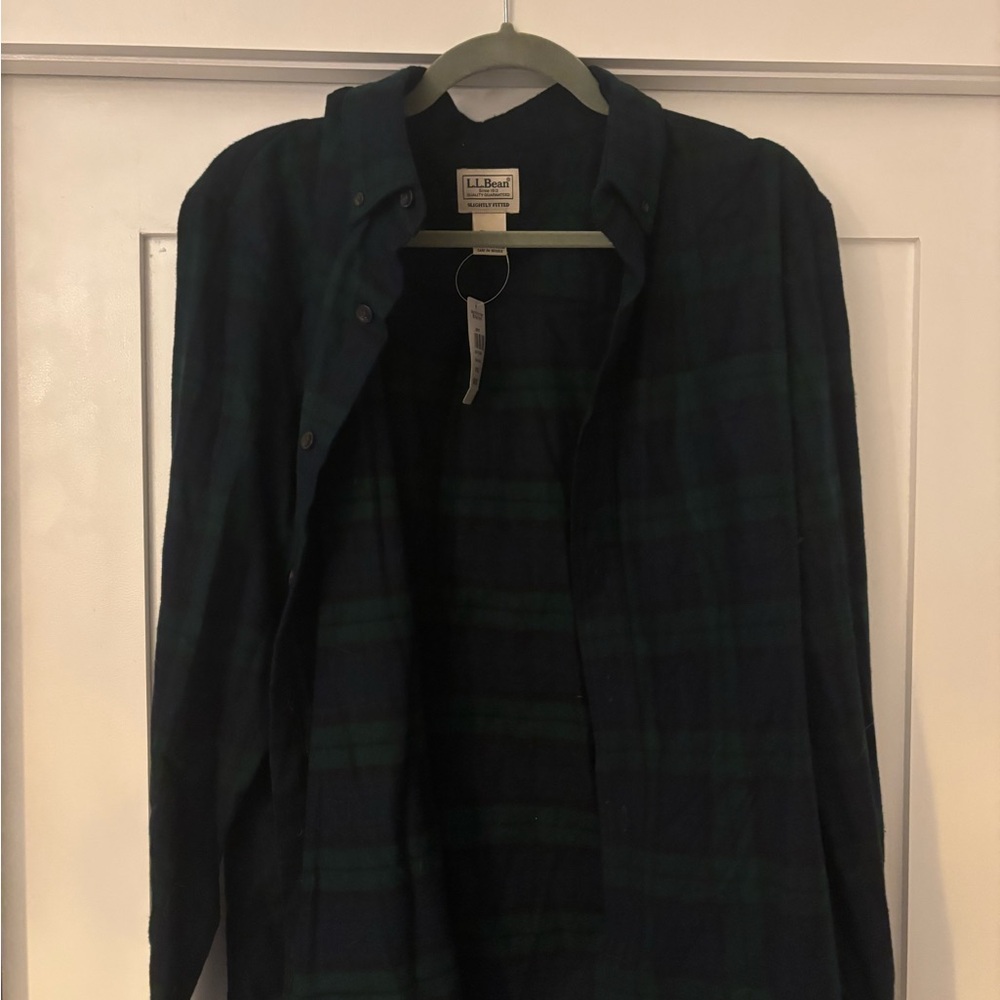 L.L. Bean Black Watch Plaid Shirt